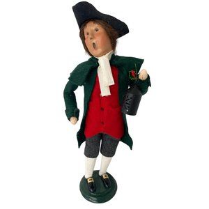 Byers' Choice Colonial man with lantern 2004 Williamsburg Retired 13"